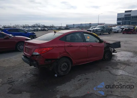 2013 Hyundai Accent Gls from USA, damaged, VIN KMHCT4AEXDU574959